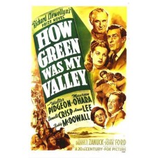 HOW GREEN WAS MY VALLEY, 1941 Starring Walter Pidgeon, Maureen O'Hara